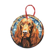 Irish Setter Design Holographic Dog Ornament