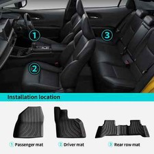 TPE 3D Car Floor Mats Trunk Mats For Toyota Prius 2023 2024