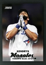 2017 Topps Stadium Club #SCC-63 Kendryus Morales Black Parallel Chrome Toronto