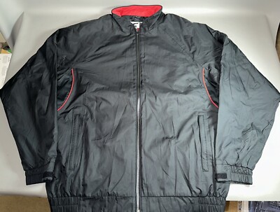 Footjoy DryJoys Tour Collection Men's XL Golf Jacket Windbreaker Full Zip Black