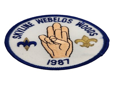 1987 Skyline Webelos Woods Round Boy Scout BSA Patch
