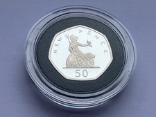 Simply Coins 50 PENCE COIN SILVER PROOF BRITANNIA 2019