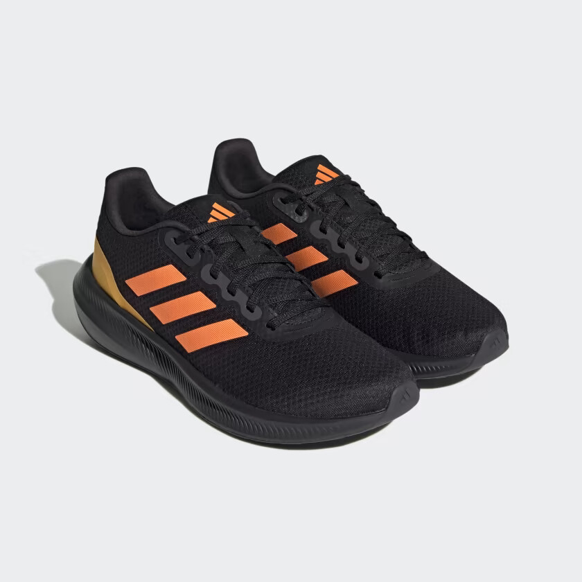 Adidas Men's Black Orange Runfalcon Shoes HP7545