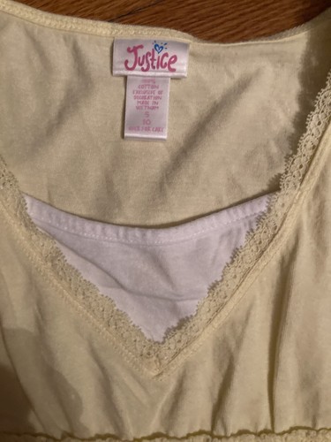 Justice Girls Yellow sz 10 Top Cute! - Picture 2 of 2