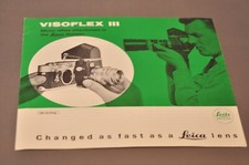 Leitz Leica Visoflex III, Brochure, c1971, Original