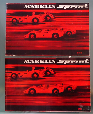 Märklin Sprint, 2x WERBEPROSPEKT, 0750+0751 sehr seltene internationale Variante
