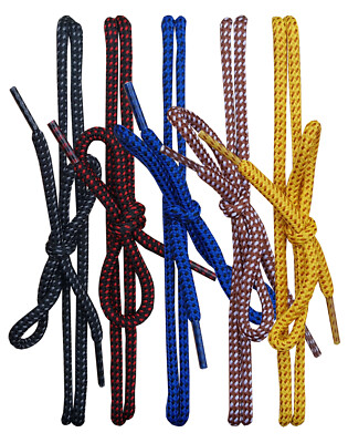 CHEX Schnürsenkel Rund SPORTS Turnschuhe 100cm 5mm Schöne Zweifarbig Blau
