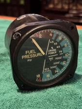 Garwin Industries 22-869B Aircraft Fuel Pressure Gauge PSI - SHIPS FREE!!!