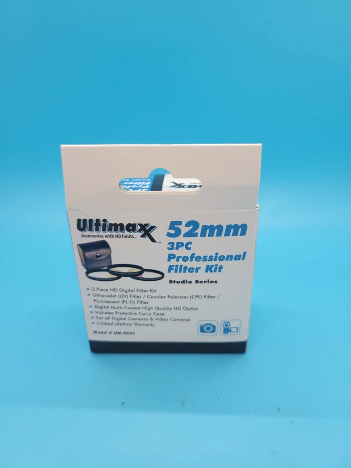 52mm 3-Piece Pro Filter Kit - Professional Series UV/CPL/FLD with Case & Cloth - Image 4 of 4