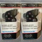 LOT (2) Sony Wireless PS3 Controller SIXAXIS Bluetooth 2-895-015-01 NOS