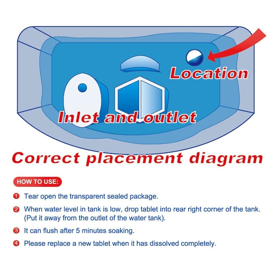 Toilet Bowl Cleaners 40 PACK,LongLasting Toilet Bowl Cleaner Tablets