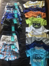 NEW- Boys Garanimals 0-3 Months Clothes 18 Total Pieces - 9 Sets