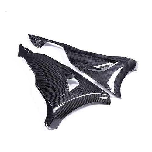 For Kawasaki ZX6R Dry Carbon Fiber Motorcycle Lower Diversion Plate Replace Trim - Picture 6 of 10