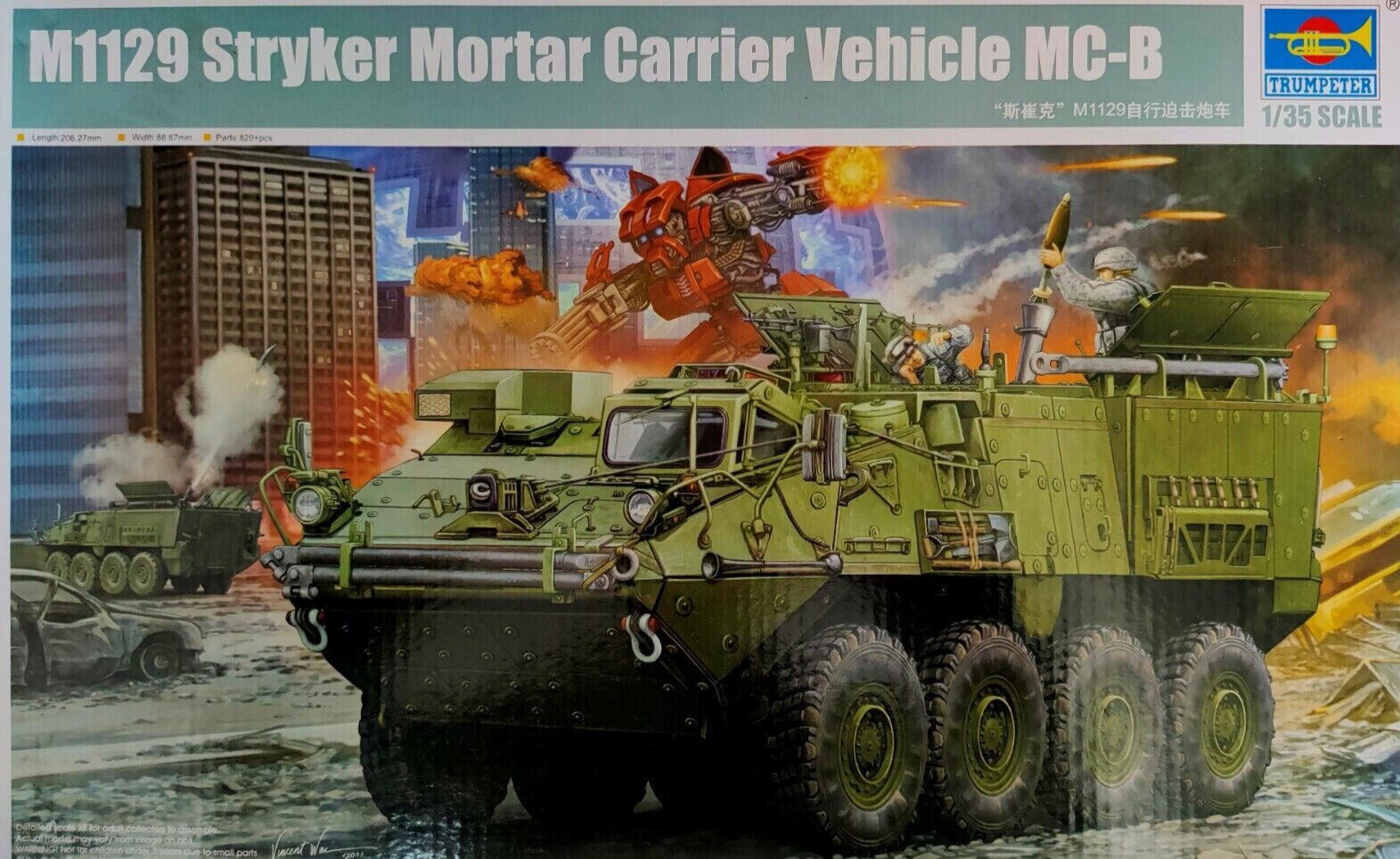 TRUMPETER 1:35 KIT MEZZO MILITARE M1129 STRYKER MORTAR CARRIER VEHICLE     01512
