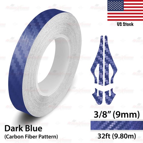 Vinyl Pinstriping Pin Car Styling Adhesive Tape Sticker CARBON FIBER DARK BLUE - Picture 18 of 27