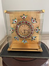 HOUR LAVIGNE - Enameled Mantle Clock - Needs ...