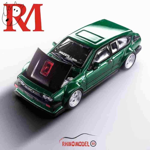 1:64 RM Alfa Romeo GTV6 Wide Body Open Hood with Engine Diecast Toys Car Gifts - Imagen 6 de 12