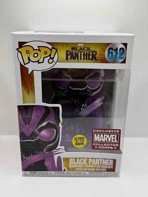 Funko Pop! Vinyl: Marvel - Black Panther (Glows in the Dark) - Amazon Marvel...