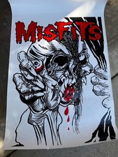 Misfits 1980's Evil Eye Pushead Poster Vintage Original Punk Rock Art Danzig