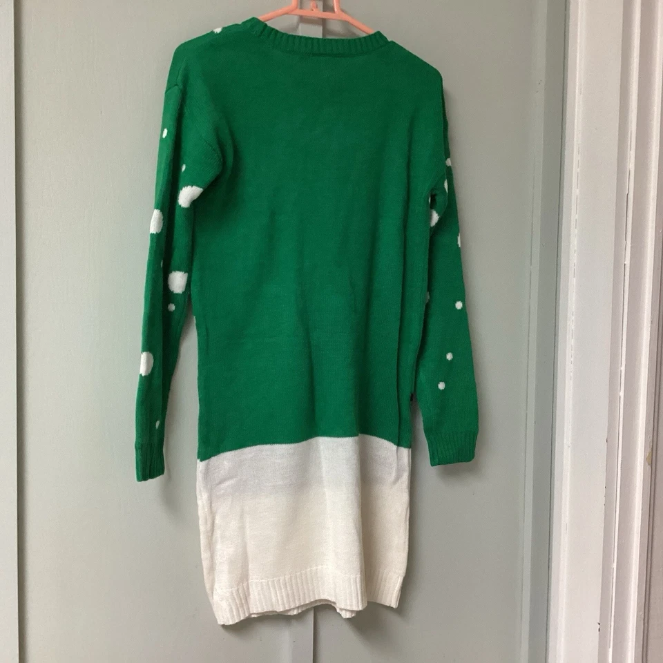 Allison Brittney женщин Sz маленький длинным рукавом олень уродливый Рождественский свитер платье - Изображение 3 из 4