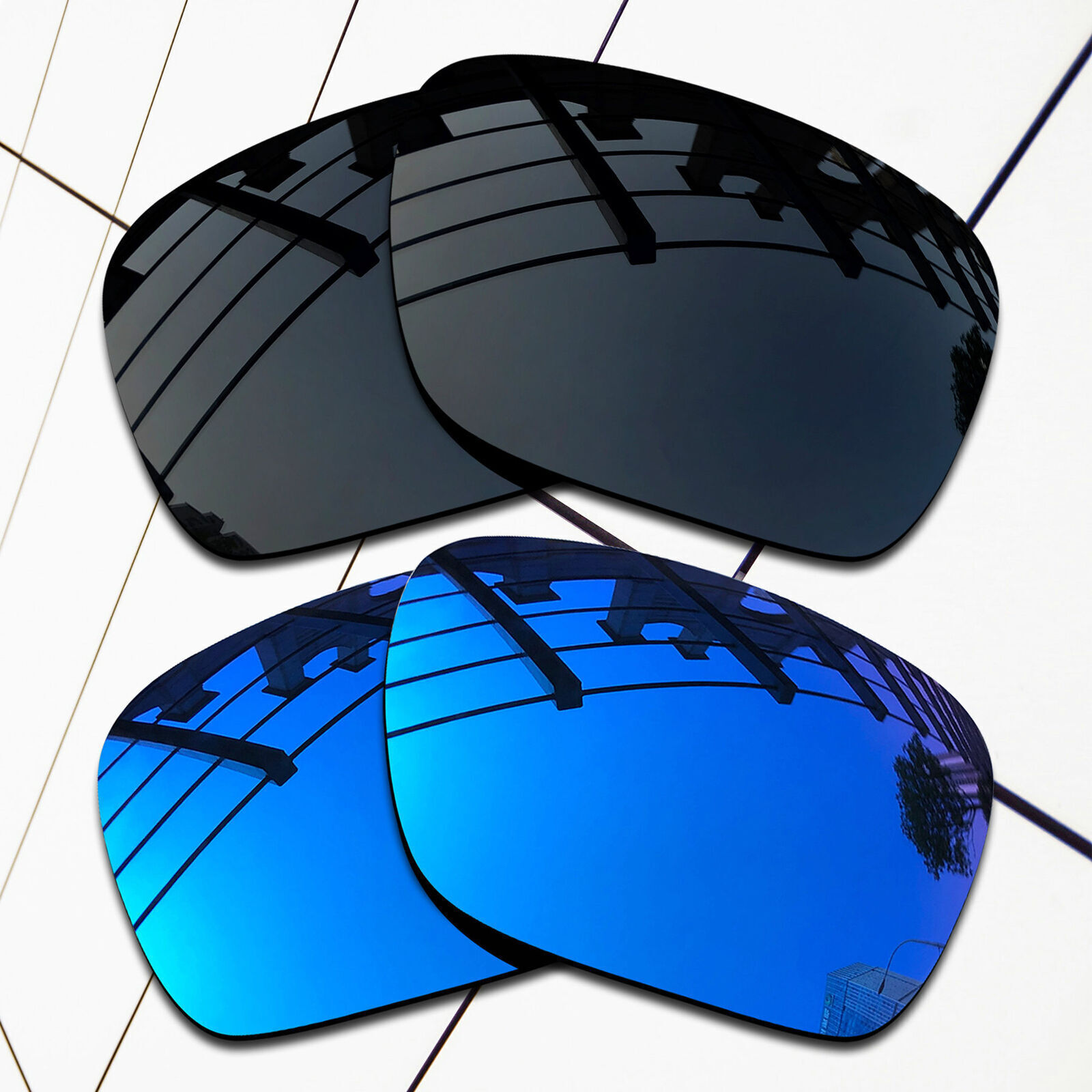 Dark Black+Sky Blue