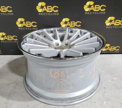Ashanti Black Label ABL-24 Brushed Silver Chrome Lip 20x10-1/2