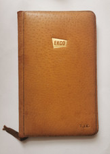 Ekco Diary 1958 Ensign Electric Company Vintage Empty Ephemera Tan Book Old