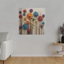 Colorful flower - Matte Canvas, Stretched, 0.75"