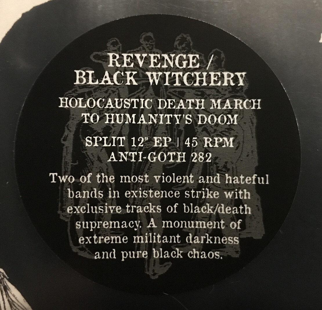 Black Witchery / Revenge - Split LP 2015 Nuclear War Now ANTI-GOTH
