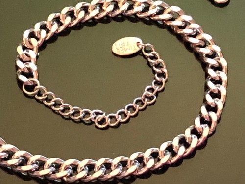 NWOT Brilliant Polished SSteel Edge Cut Cuban Curb Chain Unisex Collar Necklace - Picture 11 of 14