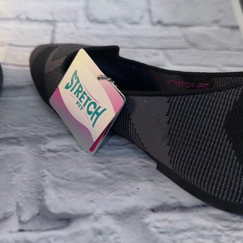 SKETCHERS WOMENS 6 CLEO SHERLOCK ENGINEERED KNIT LOAFER SKIMMER BALLET FLAT NEW - Picture 4 of 8