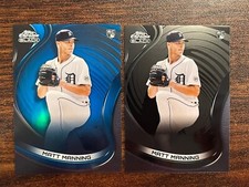 2022 Topps Chrome Black Matt Manning Teal Blue Refractor /75 RC Rookie & Base