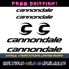 Cannondale Bicycle Sticker Decal Set Frame, Road Bike, MTB, - Free Shipping
