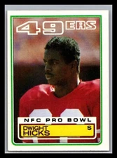 1983 Topps Football # 1 - 200 - Pick Your Card!