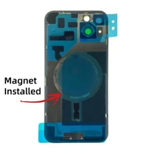 Back Glass Replacement With Lens Magnet Bracket For iPhone 14 15 Plus Pro Max
