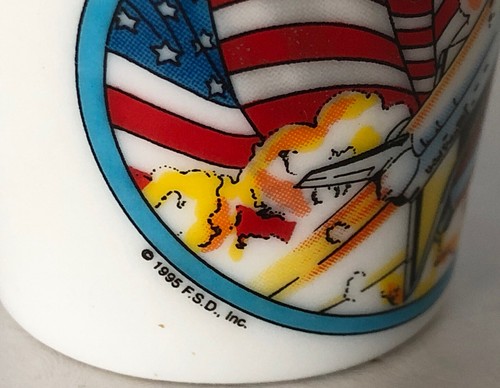 ORIGINAL TOURIST “NASA” PORCELAIN SHOT GLASS RARE COLLECTORS ITEM - Picture 5 of 6