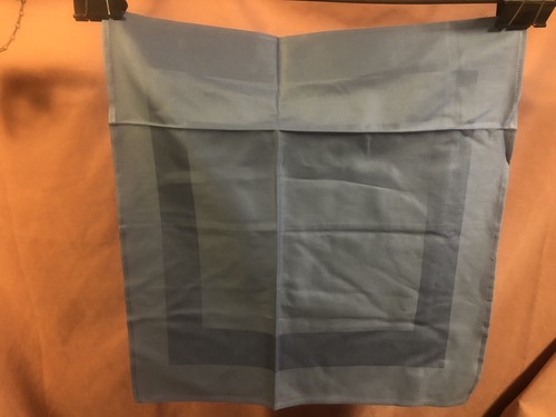 Lot of FOUR Med Blue NAPKINS Satin Band 19"x19" 100% Cotton - Picture 2 of 5