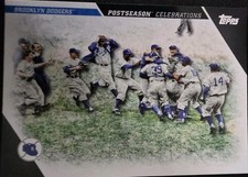 2017 Topps Update Series Postseason Celebration Brooklyn Dodgers #PC-25