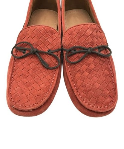 Bottega Veneta Men’s Red Leather Driving Shoes Size 43 Italy Used - Picture 5 of 10