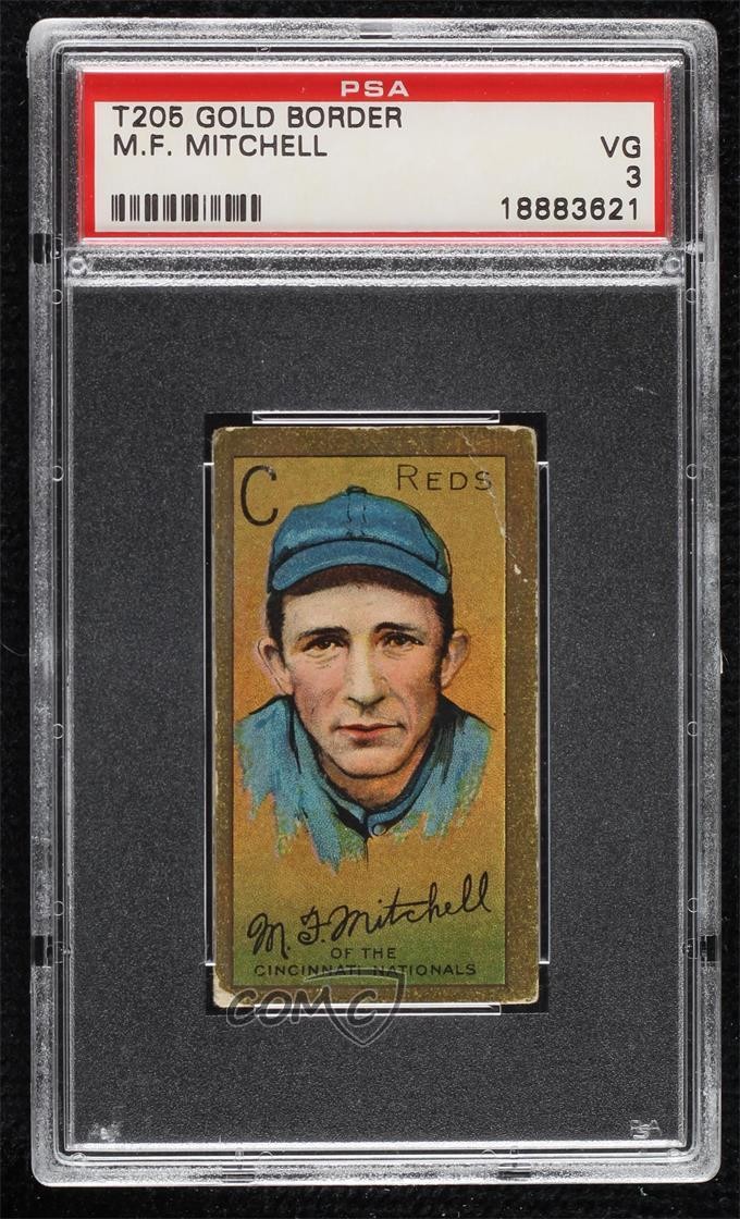 1911 T205 Sovereign Back Mike Mitchell PSA 3 n8a