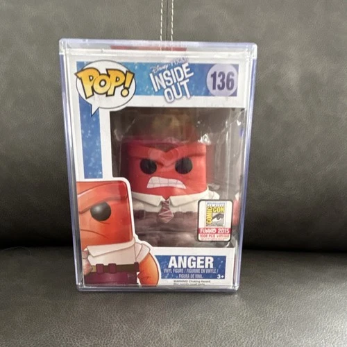 Funko Inside Out Anger SDCC 2015 Exclusive Pop! Vinyl Figure #136 Vaulted