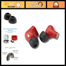 Memory Foam Earbud Tips for Secure Fit Noise Isolation Black S/M/L - 3 Pai