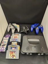 Nintendo 64 Video Game Console, Includes 2 controllers, 6 games and New AV cable