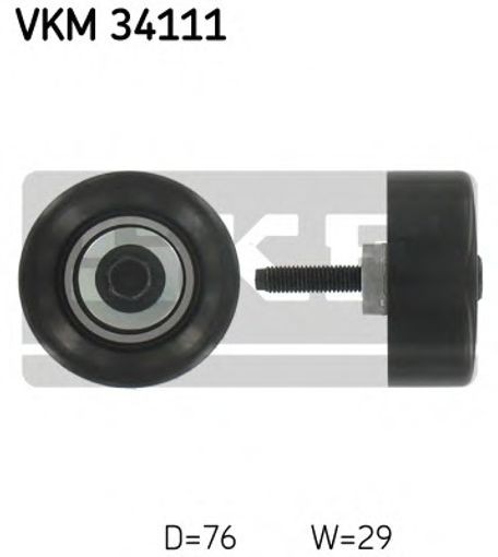 Centre SKF VKM 34111 Deflection/Guide Pulley, V-ribbed belt for FORD - Image 22