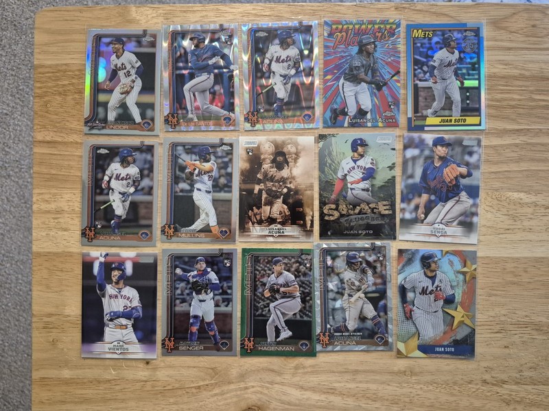 Baseball 60 Card Lot No Duplicates New York Mets (Soto, Lindor, Wright)