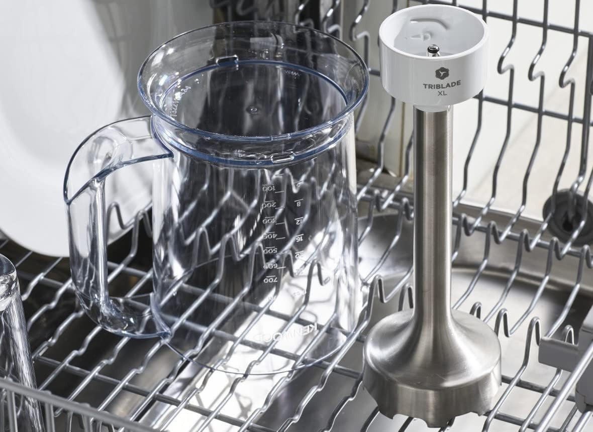 Kenwood Triblade XL+ Hand Blender Removable Steel Bar Equipped with Whisk, Chopp