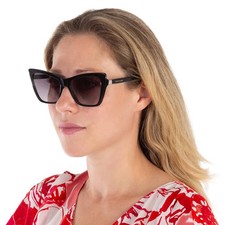 Longchamp Grey Gradient Cat Eye Ladies Sunglasses LO669S 001 56 LO669S 001 56