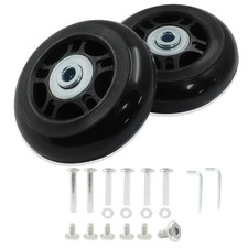 2 Pack 70Mm X 24Mm Suitcase Replacement Wheels Lnline Skate Wheels Travel Bags C
