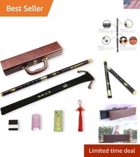 D Key Dizi Professional Rosewood Flute with Free Membrane  Glue  Protector ...