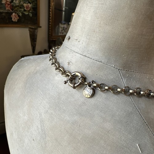 Chic J CREW Crystal Dogwood Drop Midnight Floral Statement Necklace Chain Flower - Picture 6 of 12
